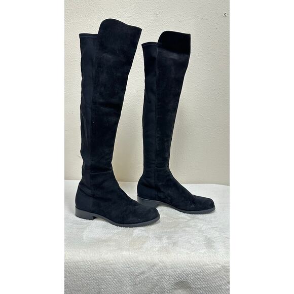 Stuart Weitzman Black Suede Over-the-Knee Boots - Women’s - US 5 - EU 35 - Picture 6 of 8